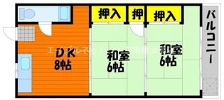 グリーンハイツ B棟【102号室】の間取り