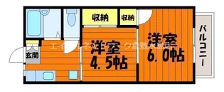 サンステージ68 B棟【201号室】の間取り