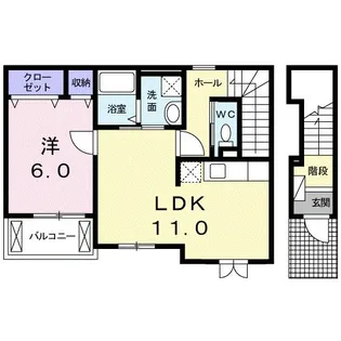 リヴェール Ⅱ【2階】の間取り