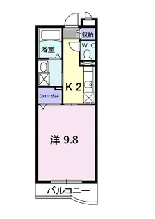 グランパス吉備【1階】の間取り