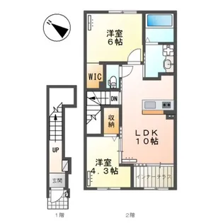 フォルモント【202号室】の間取り