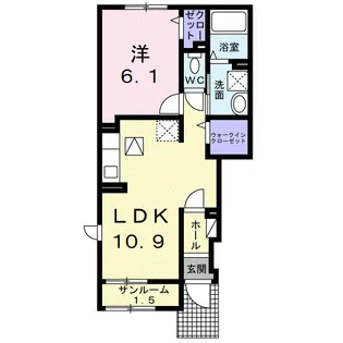 スペランツァⅡ【1階】の間取り