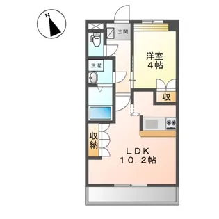 コーポウインクル【106号室】の間取り