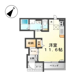 リジエールB【102号室】の間取り