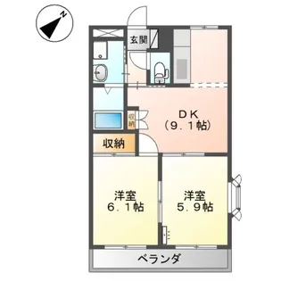 プロニティ T&S【2階】の間取り