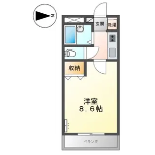 エステート山下【1階】の間取り
