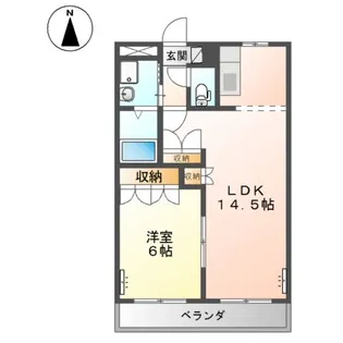 パークハイム【1階】の間取り