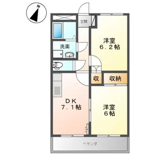 クレストール【2階】の間取り