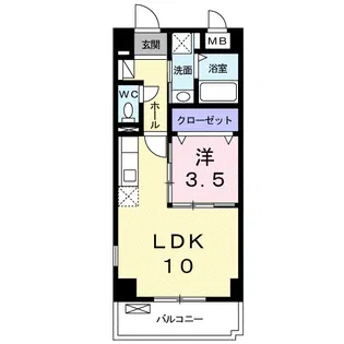 フューチャーKⅠ【4階】の間取り