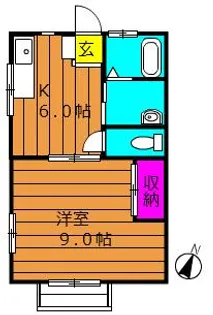 コーポ大高 C【101号室号室】の間取り