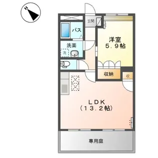 ドリームウイング【1階】の間取り