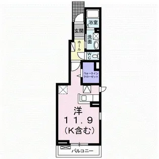メゾンオーブⅡ【1階】の間取り