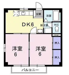 岡山県倉敷市中庄【アパート】の間取り