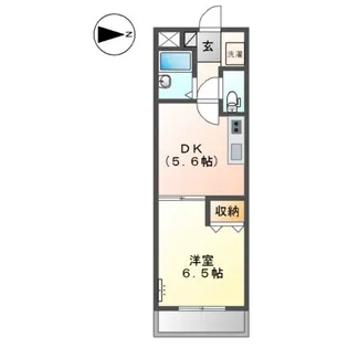 ハピネスK2番館【2階】の間取り