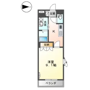 グレイス神田【2階】の間取り