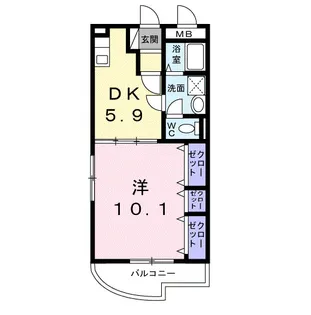 レジデンス辻が花Ⅱ【1階】の間取り