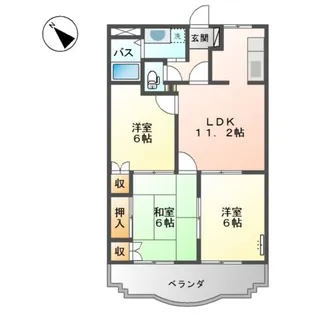 サンライズ【1階】の間取り