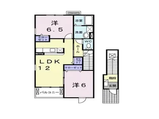 岡山県倉敷市玉島八島【アパート】の間取り