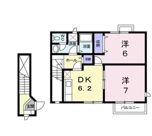 パルテール B【2階】の間取り