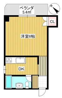 マンション木乃新【204号室】の間取り