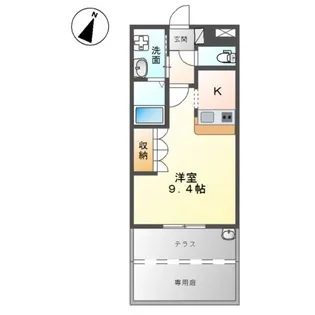 ガーデンスクエア【1階】の間取り