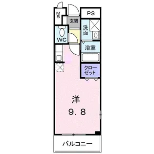 パークサイド今里【4階】の間取り