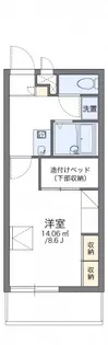 レオパレスアゼリア【1階】の間取り