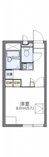 レオパレスマユリカⅣ【2階】の間取り