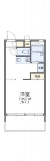 レオパレスグランドゥールⅢ【1階】の間取り