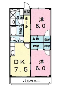 マンションエトランゼ【1階】の間取り