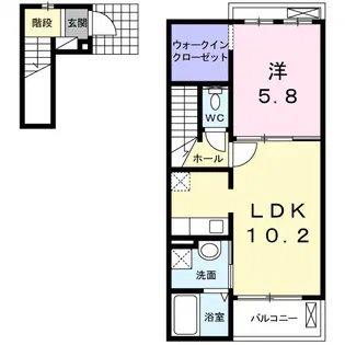 エスマルテ C棟【2階】の間取り