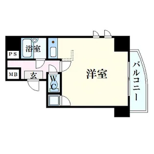 ダイアパレス京町Ⅱ【7階】の間取り