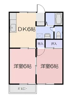 ダイヤモンドハイツKII【2階】の間取り