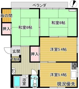 斎藤アパート【202号室】の間取り