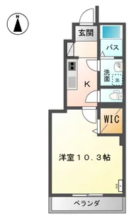 バトー・ヴェルジェ【1階】の間取り