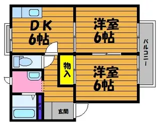 メゾン松尾D【103号室】の間取り