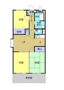ファミーユK・A・Y【102号室】の間取り