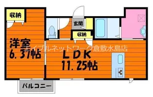 ソラーナ上富井【2階】の間取り