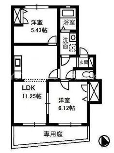 リバーシティー22 A【1階】の間取り