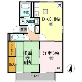 ロイヤルパレス新倉 A棟【1階】の間取り