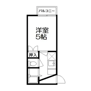 ウッディバード【1階】の間取り