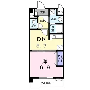 ソレイユ・ルヴァン【1階】の間取り