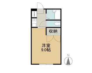 パルⅠ【105号室】の間取り