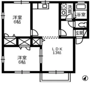 アイリー・ブランチⅢ【2階】の間取り