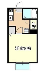 メゾンド徳芳【202号室】の間取り