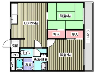 サン・オーレ新涯【301号室】の間取り