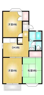アンジェリーク上東A【2階】の間取り