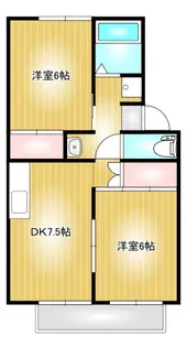 プレジール純A棟【202号室】の間取り