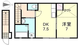 ノーブル寿美【201号室】の間取り