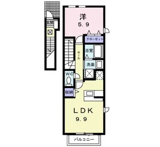 ネオハイムC【2階】の間取り